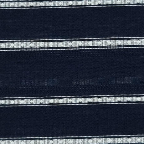 Stripe Rayon Nylon Polyester Woven Fabric-navy