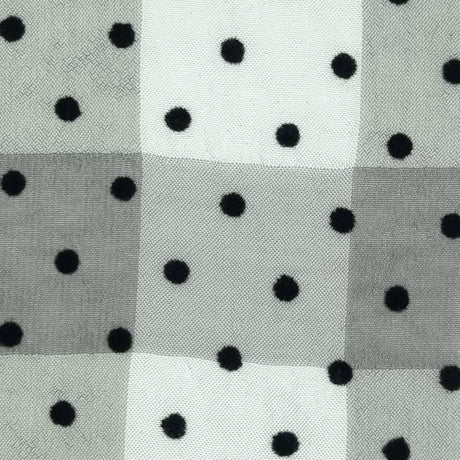 3mm Dots Flocking Check Polyester Woven Fabric | FAB1457 | 1.Blue, 2.White, 3.Ivory, 4.Brown, 5.Green, 6.Green, 7.Grey, 8.Pink, 9.Brown, 10.Purple by Fabricis.com #