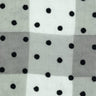 3mm Dots Flocking Check Polyester Woven Fabric | FAB1457 | 1.Blue, 2.White, 3.Ivory, 4.Brown, 5.Green, 6.Green, 7.Grey, 8.Pink, 9.Brown, 10.Purple by Fabricis.com #