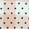 3mm Dots Flocking Check Polyester Woven Fabric | FAB1457 | 1.Blue, 2.White, 3.Ivory, 4.Brown, 5.Green, 6.Green, 7.Grey, 8.Pink, 9.Brown, 10.Purple by Fabricis.com #
