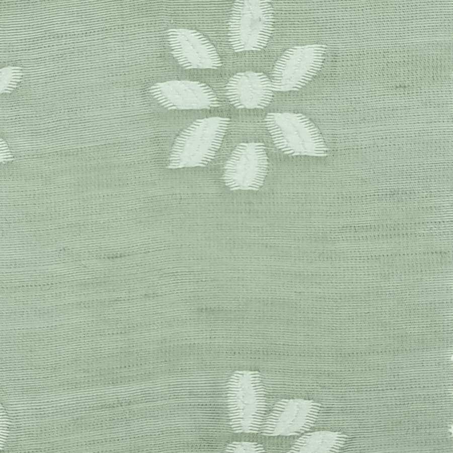 Floral Jacquard Tencel Nylon Polyester Woven Fabric | FAB1459 | 1.Green Grey, 2.White, 3.Beige, 4.Green, 5.SkyBlue, 6.Pink, 7.Yellow, 8.Yellow, 9.Blue, 10.Pink by Fabricis.com #