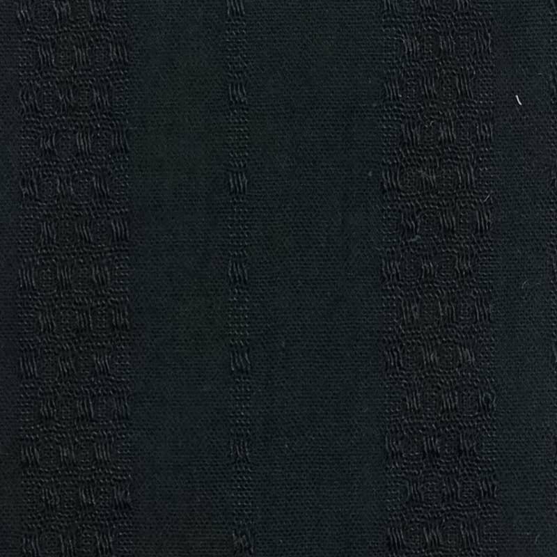 Stripe Jacquard Cotton Polyester Woven Fabric-Black