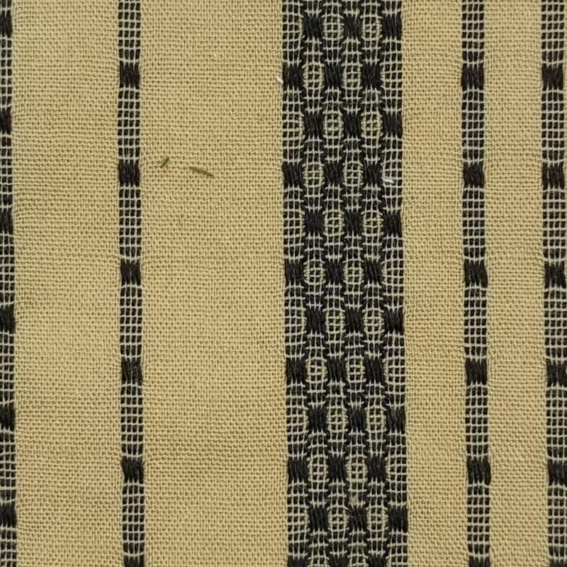 Stripe Jacquard Cotton Polyester Woven Fabric-Brown Black