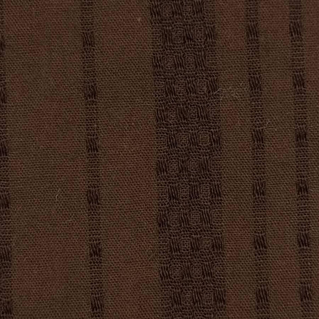 Stripe Jacquard Cotton Polyester Woven Fabric-Brown