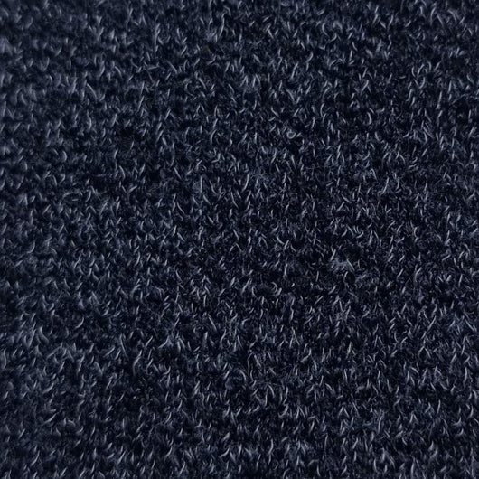 Stripe Polyester Spandex Knit Fabric-Navy