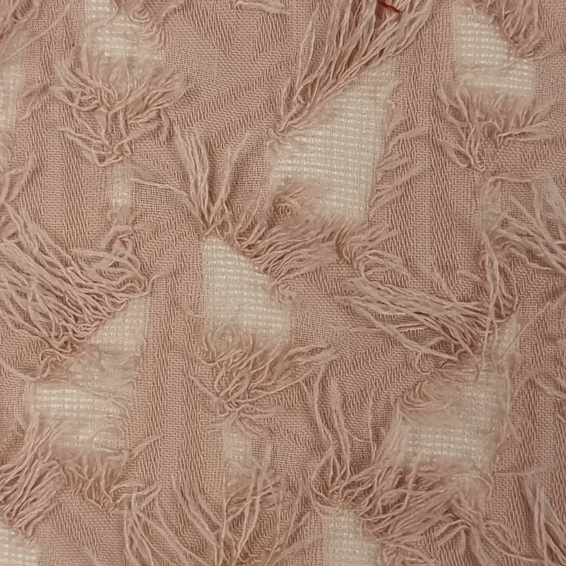 Feather Jacquard Polyester Woven Fabric | FAB1480 | 1.Fuchsia, 2.Green, 3.Pink, 4.Brown, 5.Cream, 6.White, 7.Black, 8.Lilac by Fabricis.com #