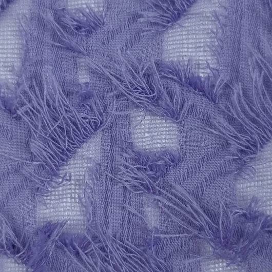Feather Jacquard Polyester Woven Fabric-Lilac