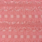 Gingham Check Stripe Jacquard R/T Woven Fabric | FAB1481 | 1.Lilac, 2.Coral, 3.Navy, 4.Ivory, 5.Black by Fabricis.com #