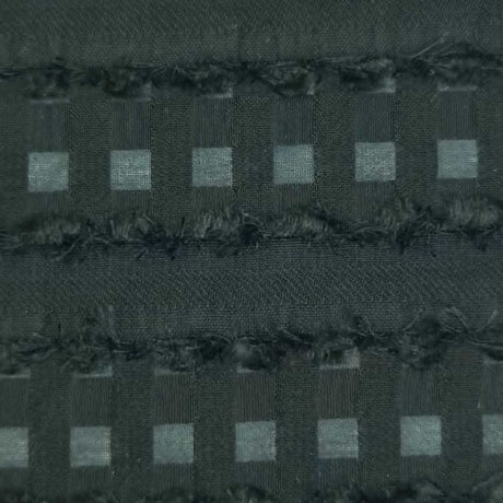 Gingham Check Stripe Jacquard R/T Woven Fabric | FAB1481 | 1.Lilac, 2.Coral, 3.Navy, 4.Ivory, 5.Black by Fabricis.com #