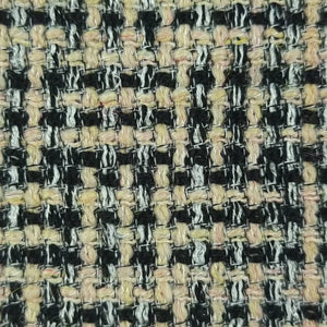 Tweed Yarn Dyed Polyester Woven Fabric | FAB1494 | 1.Blue, 2.Pink, 3.Beige, 4.White, 5.Black by Fabricis.com #