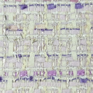 Tweed Y/Dyed Cotton Polyester Woven Fabric | FAB1496 | 1.Lilac, 2.Blue by Fabricis.com #